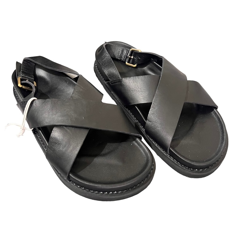 NEW Liberte Leather Capri Black Sandals - Picture 5 of 14